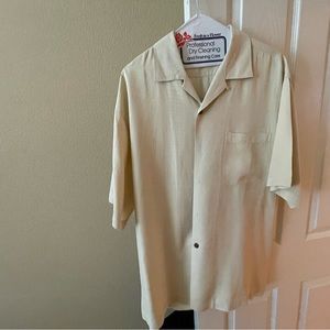 Mens 100% Silk Tommy Bahama Medium “ Straight up with a Twist” Shirt Pre-owned